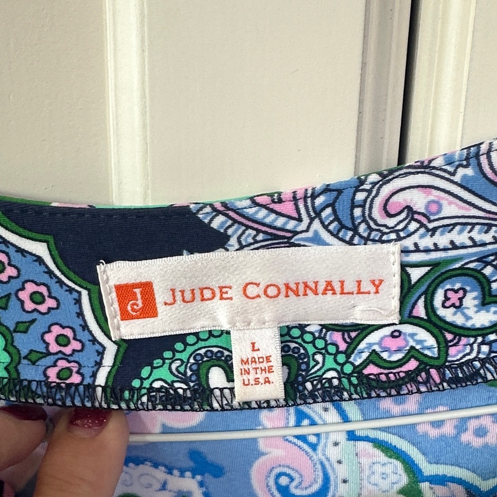 Jude Connally Navy, Blue, Purple Paisley Dress - Picture 2 of 6